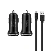 Автомобильное зарядное устройство Hoco Z1 MicroUSB Черный