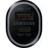 Автомобильное зарядное устройство Samsung EP-L4020NBEGEU USB/USB Type-C Черный